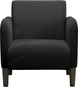 vidaXL Sofa Fotel z Podłokietnikami Czarny 54 cm Aksamit 3