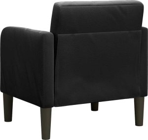 vidaXL Sofa Fotel z Podłokietnikami Czarny 54 cm Aksamit 5