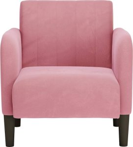 vidaXL Sofa Fotel z Podłokietnikami Różowy 54 cm Aksamit 3