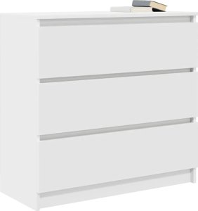 vidaXL Szafka, biała, 80x35x76 cm, materiał drewnopochodny 4