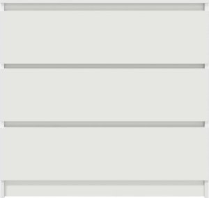 vidaXL Szafka, biała, 80x35x76 cm, materiał drewnopochodny 6