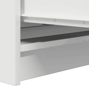 vidaXL Szafka, biała, 80x35x76 cm, materiał drewnopochodny 10