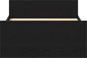 vidaXL Łóżko bez materaca, czarny dąb, 100x200 cm 5