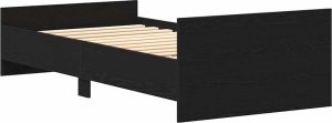vidaXL Łóżko bez materaca, czarny dąb, 100x200 cm 7