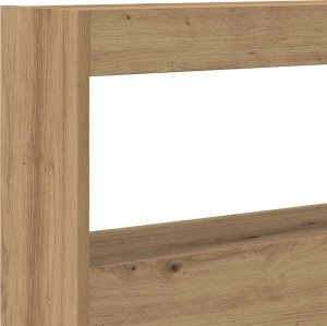 vidaXL Zagłówek z półkami i LED, dąb artisan, 180x17x102 cm 10
