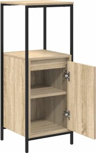 vidaXL Szafka łazienkowa z półkami, dąb sonoma, 36x35x95 cm 5