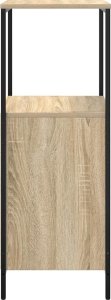 vidaXL Szafka łazienkowa z półkami, dąb sonoma, 36x35x95 cm 7