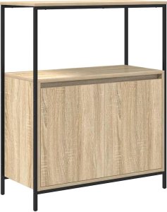 vidaXL Szafka łazienkowa z półkami, dąb sonoma, 76,5x35x95 cm 2