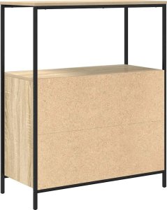 vidaXL Szafka łazienkowa z półkami, dąb sonoma, 76,5x35x95 cm 8