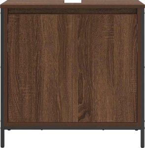 vidaXL Szafka pod umywalkę łazienkową, brązowy dąb, 60x34,5x60 cm 6