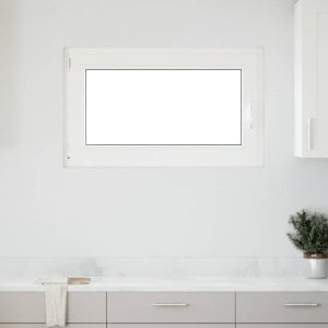vidaXL Okno piwniczne RISOR 100x60 cm uchylno-rozwierne DIN lewe białe 1