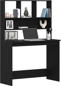 Biurko vidaXL Czarne 102 cm x 45 cm 4