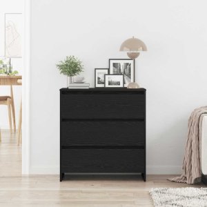 vidaXL Szafka, czarny dąb, 70x41x75 cm, materiał drewnopochodny 3