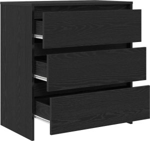 vidaXL Szafka, czarny dąb, 70x41x75 cm, materiał drewnopochodny 5