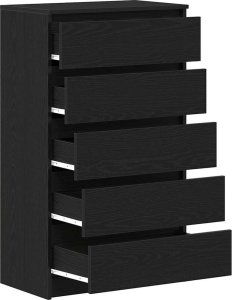 vidaXL Komoda, czarny dąb, 60x36x103 cm 5