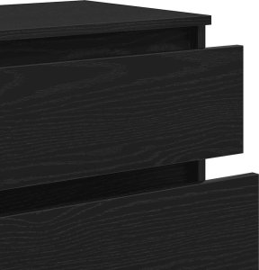 vidaXL Komoda, czarny dąb, 60x36x103 cm 9