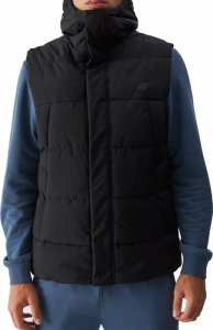 Bezrękawnik męski z kapturem 4F czarna kamizelka sportowa r M 2