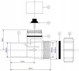 Zawór napowietrzający do syfonu umywalkowego 7