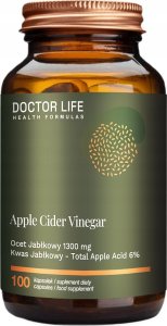 Doctor Life Apple Cider Vinegar Ocet Jabłkowy 1300mg suplement diety 100 kapsułek 1