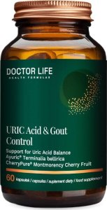 Doctor Life Uric Acid & Gout Control suplement diety wspierający utrzymanie prawidłowego stężenia kwasu moczowego 60 kapsułek 1