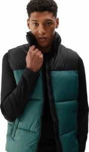 Bezrękawnik męski z kapturem 4F ciemno zielona kamizelka sportowa r 3XL 2