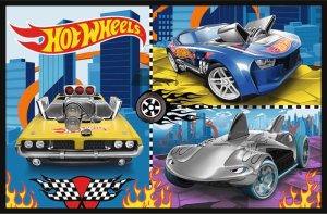 Trefl Puzzle Hot Wheels Samochodziki 2x70 elementów (34442) 2