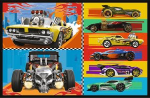 Trefl Puzzle Hot Wheels Samochodziki 2x70 elementów (34442) 3