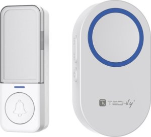 Dzwonek kinetyczny Techly zestaw nadajnik i odbiornik, IP56, 180m 2