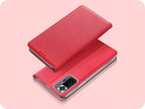 ETUI Z KLAPKĄ DO XIAOMI REDMI NOTE 10 PRO / 10 PRO MAX CZERWONE MAGNETYCZNE 2