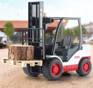 Wózek Widłowy Dla Dzieci Pojazd Światło Dźwięki Hak Auto Widłak + Paleta 2