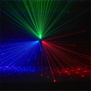 LIGHT4ME UFO multiefekt świetlny LED 6w1 efekt beam RGBW 3x laser stroboskop efekt ring RGB 2