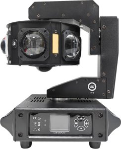 LIGHT4ME UFO multiefekt świetlny LED 6w1 efekt beam RGBW 3x laser stroboskop efekt ring RGB 7