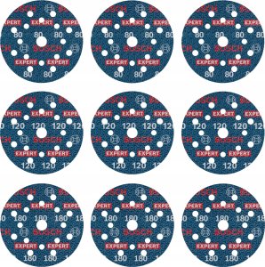 Bosch FOLIA ŚCIERNA EXPERT O780,125,SET,9PC 2