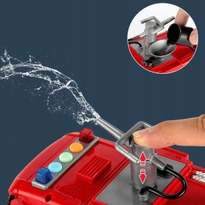 Wóz Strażacki Na Wodę Straż Pożarna Dźwięki I Światła +4 Pojazdy Ratownicze 4