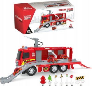 Wóz Strażacki Na Wodę Straż Pożarna Dźwięki I Światła +4 Pojazdy Ratownicze 5