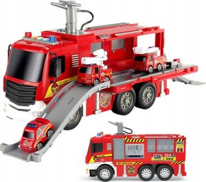 Wóz Strażacki Na Wodę Straż Pożarna Dźwięki I Światła +4 Pojazdy Ratownicze 6