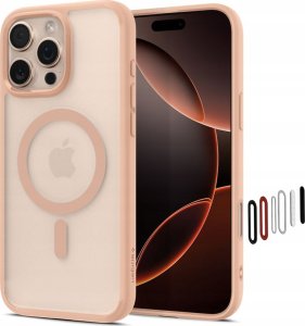 Etui Spigen Ultra Hybrid Mag do iPhone    16 Pro MagSafe różowy/frost rose 1