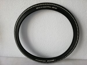 Padanga 27.5" Schwalbe Rapid Rob HS 425, Active Wired 57-584 / 27.5x2.25 Baltas Stripes 7