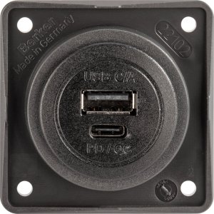 Gniazdo USB USB-A/USB-C 1