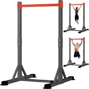 NN HSD200 stacjonarny drążek do podciągania ćwiczeń regulowany czarny 149-216 cm 1