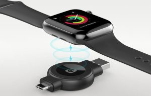 Ładowarka bezprzewodowa In-line Choetech T606-F do smartwatcha (czarna) 4