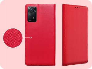 ETUI Z KLAPKĄ DO XIAOMI REDMI NOTE 11 PRO 4G / 5G / 12 PRO 4G CZERWONE CASE 4