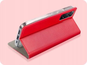 ETUI Z KLAPKĄ DO XIAOMI REDMI NOTE 11 PRO 4G / 5G / 12 PRO 4G CZERWONE CASE 5