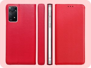 ETUI Z KLAPKĄ DO XIAOMI REDMI NOTE 11 PRO 4G / 5G / 12 PRO 4G CZERWONE CASE 6