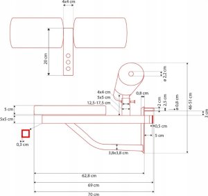 LTS25 SIEDZISKO TRENINGOWE Z BLOKADĄ NA UDA LAT SEAT HMS 5