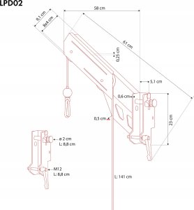 LPD02 WYCIĄG GÓRNY DO MASZYN I ATLASÓW HMS 4