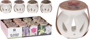 Ceramiczny kominek ozdobny z woskiem zapachowym 3