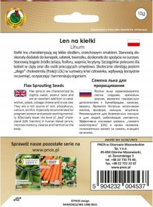 Nasiona na kiełki Len 10g o orzechowym smaku 2