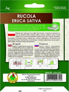 Apte Rukola Eruca Sativa nasiona na taśmie 6m do uprawy w domu i ogrodzie 2