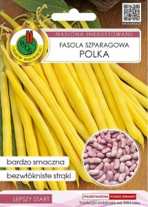 Fasola szparagowa Polka 30g żółta Odmiana karłowa średnio wczesna 1